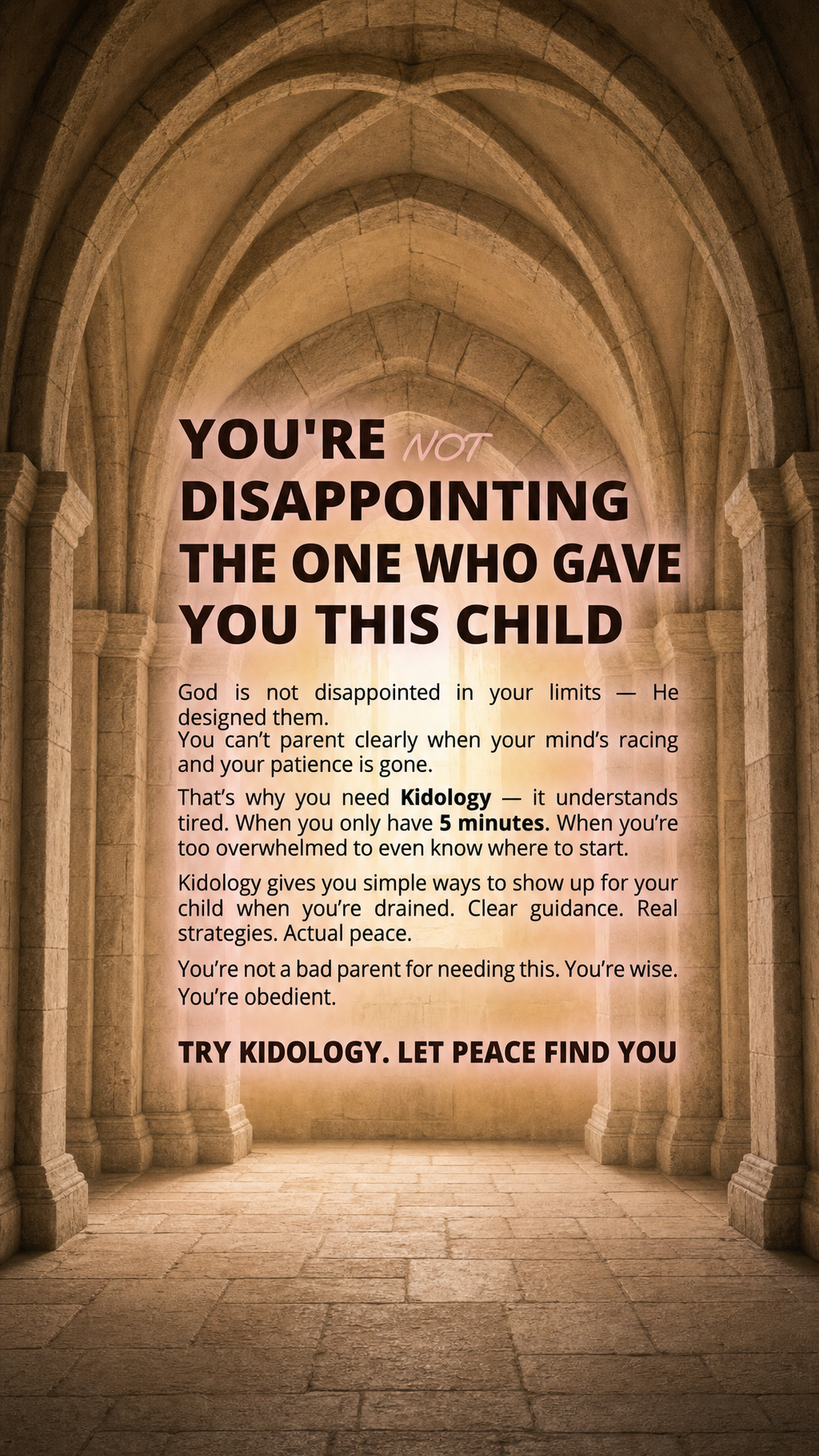 Kidology - Raising with faith Facebook ad
