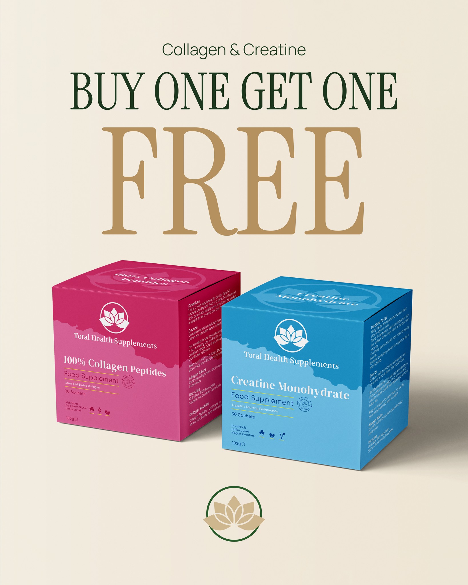 Total Health Supplements Facebook ad: Our BOGO offer is now live on the…