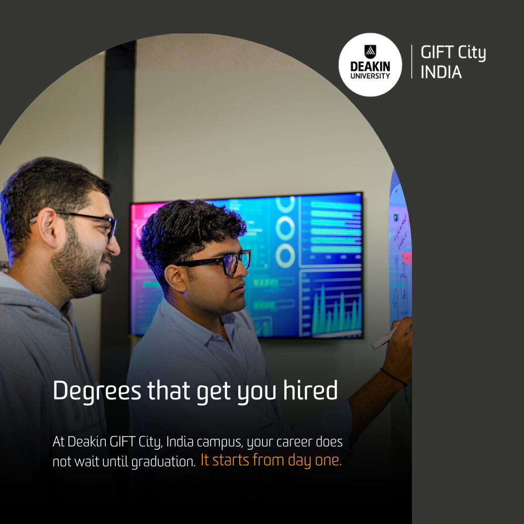 Deakin University GIFT City Campus, India Facebook ad