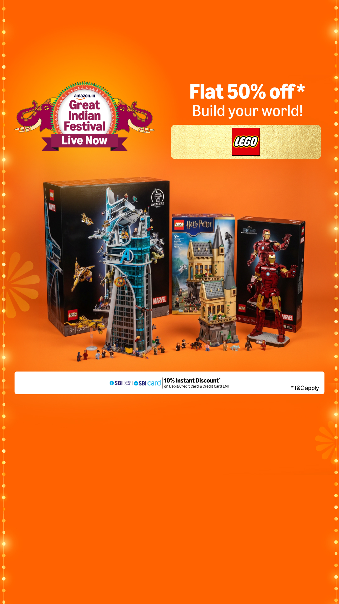 Amazon India Facebook ad: Up to 80% off on Toys & Games