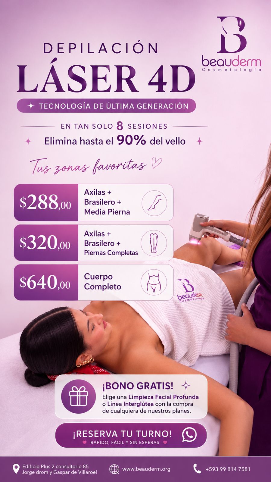 Beauderm Cosmetología  Facebook ad