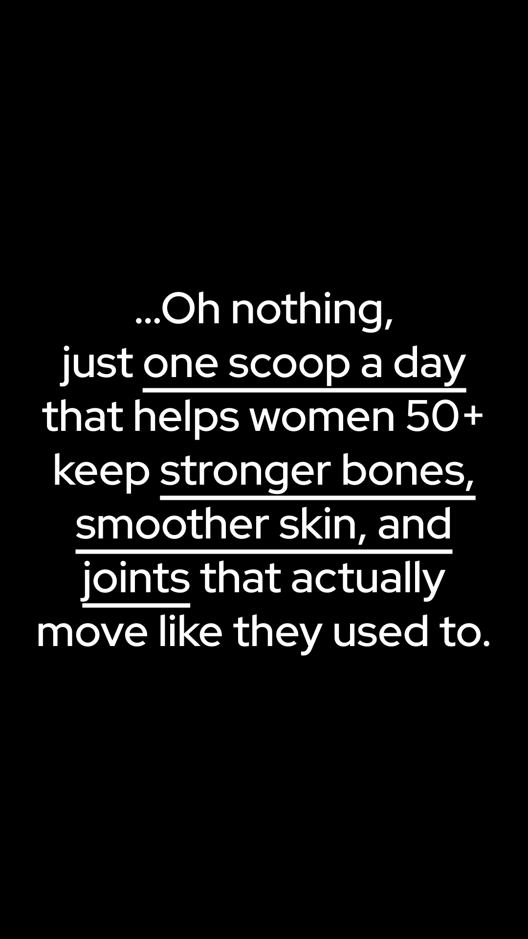 Healthy Bones Co. Facebook ad