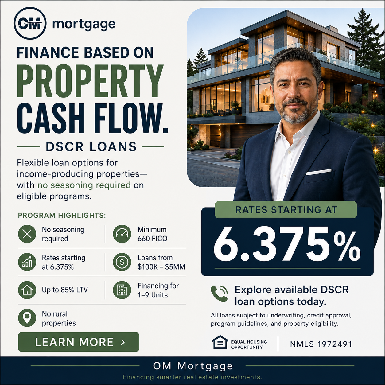OM Mortgage NMLS 1972491 Facebook ad
