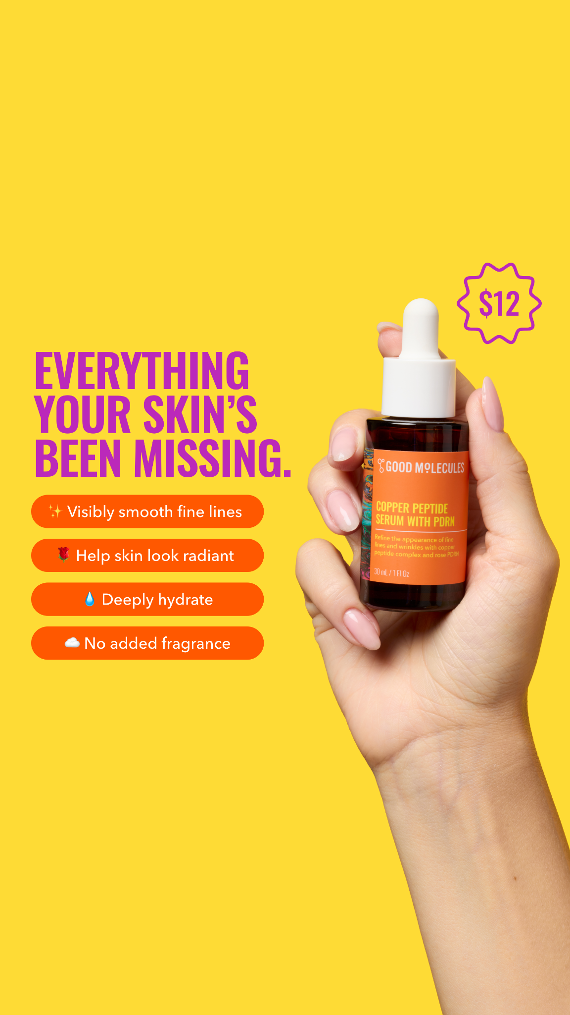 Good Molecules Facebook ad