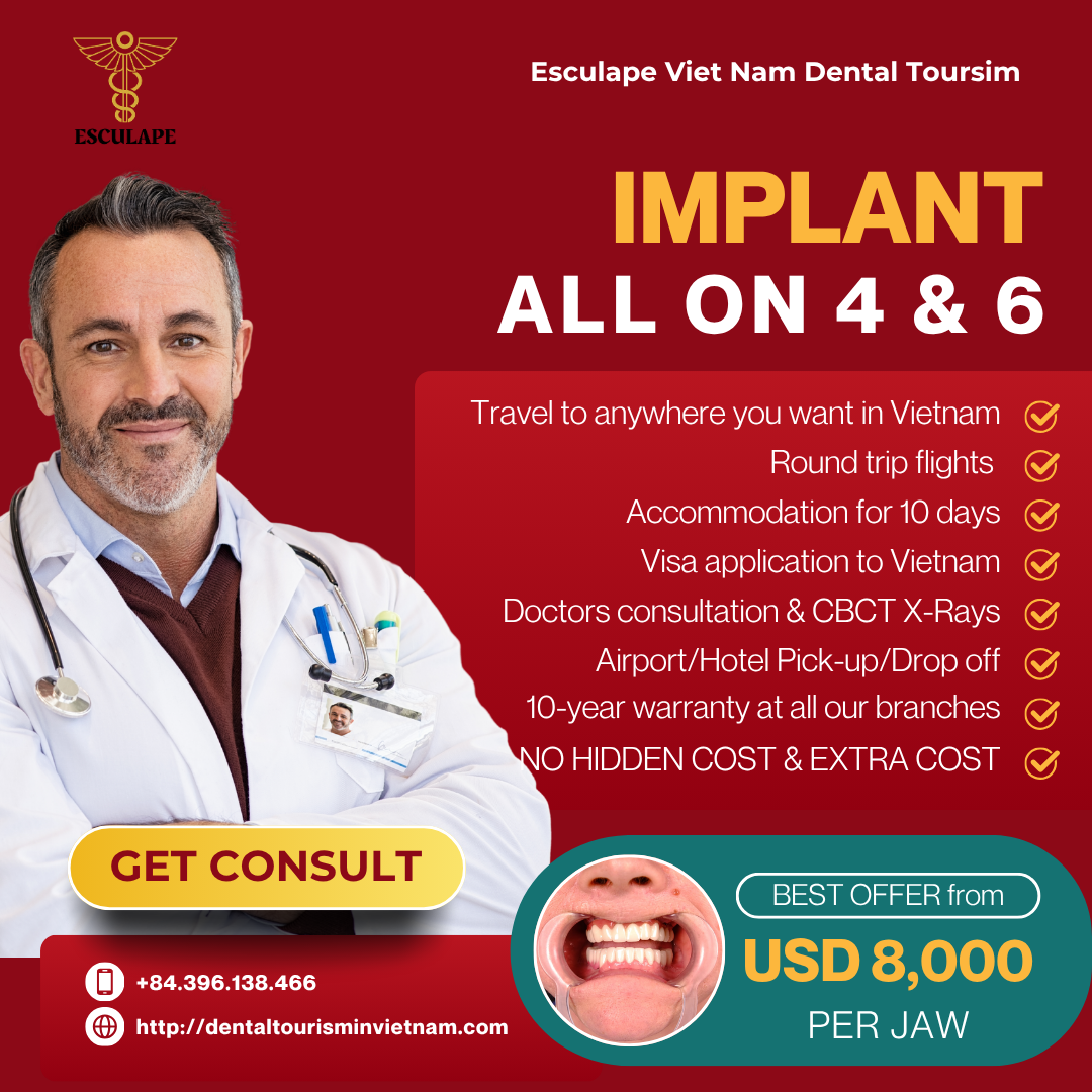 Esculape - Vietnam Dental Tourism Facebook ad: GET FREE TREATMENT PLAN