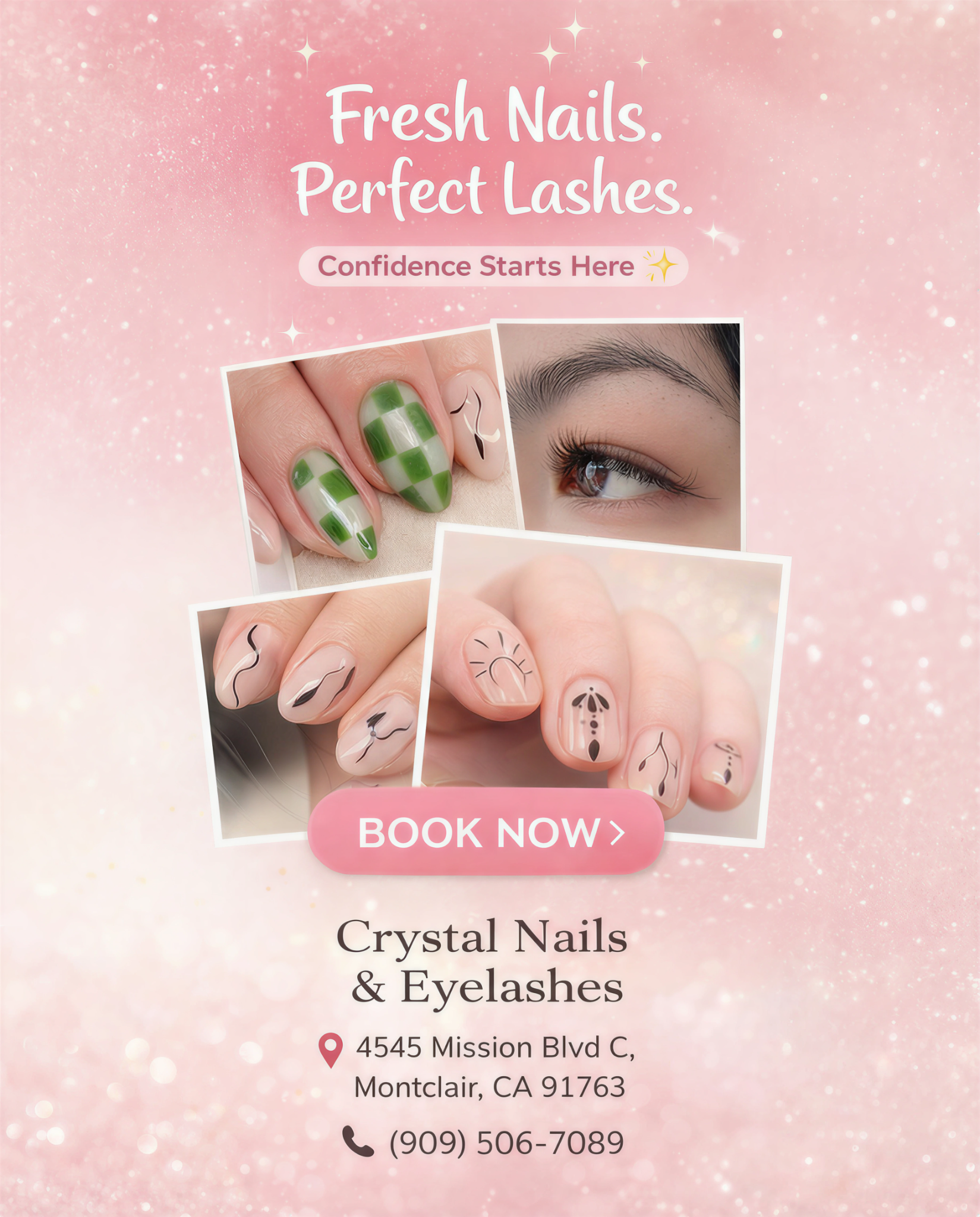 Crystal Nails&Eyelashs Facebook ad