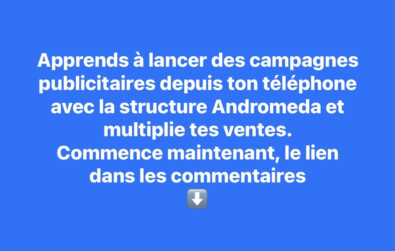 Saran / IA Addict Facebook ad: Lancer des Publicités Rentables sur Téléphone avec la…