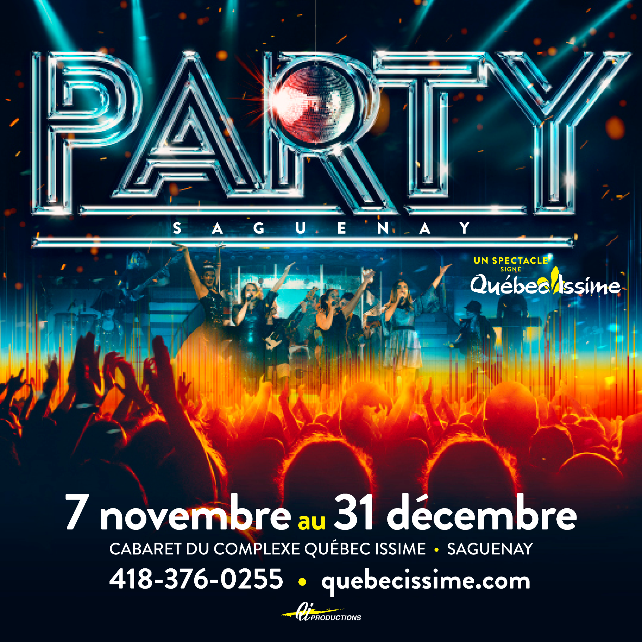 Québec Issime Facebook ad: Un forfait clé en main pour votre party…