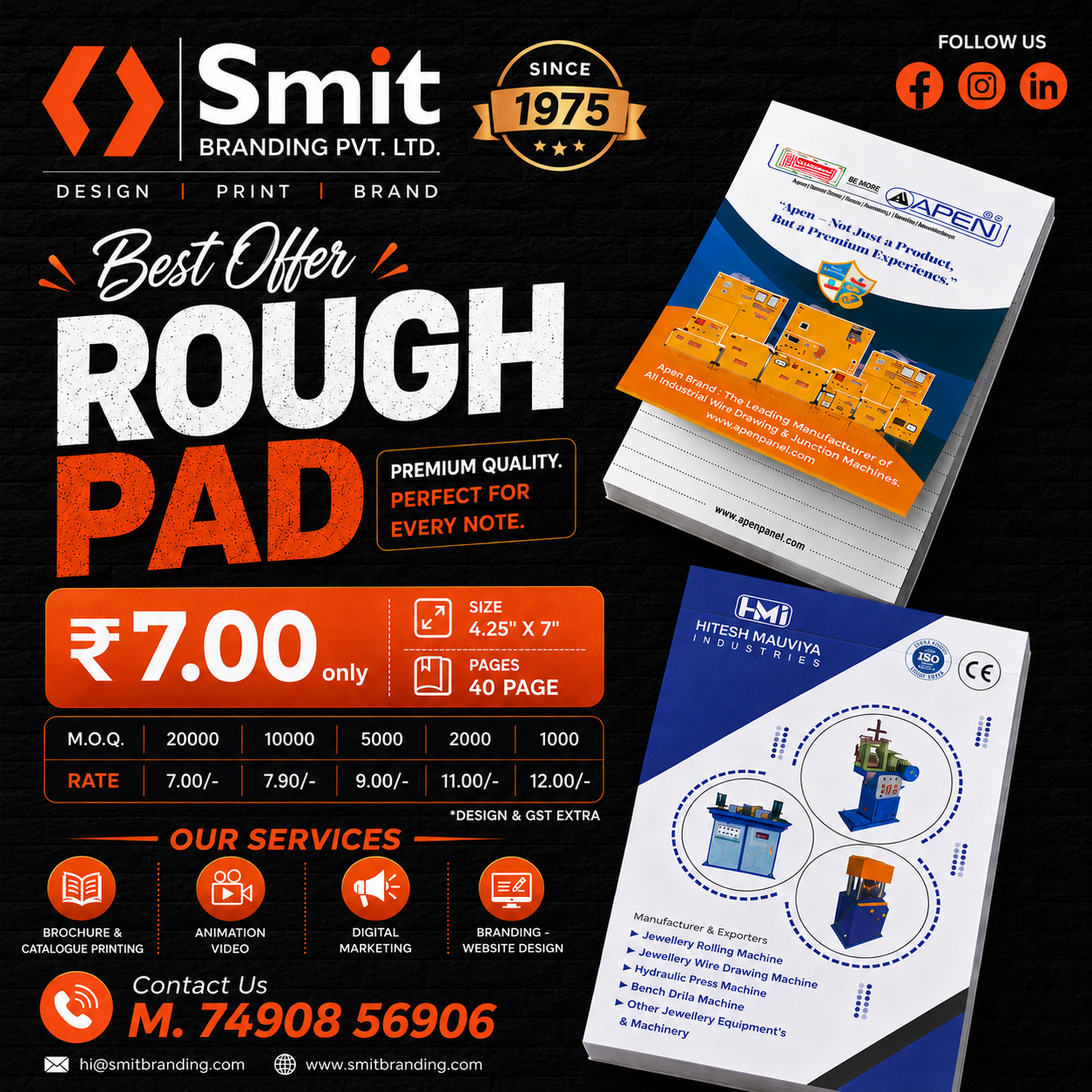 Smit Branding Pvt Ltd Facebook ad: Your brand deserves more than just printing, it…