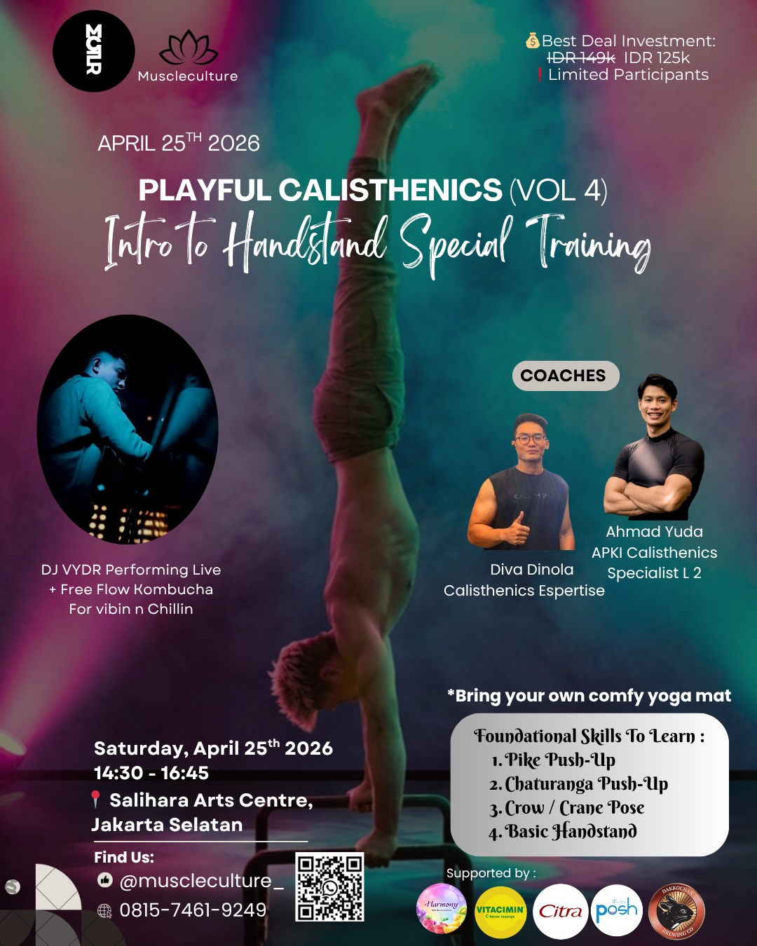 muscleculture_ Facebook ad: Playful Calisthenics: Intro to Handstand Special Training…