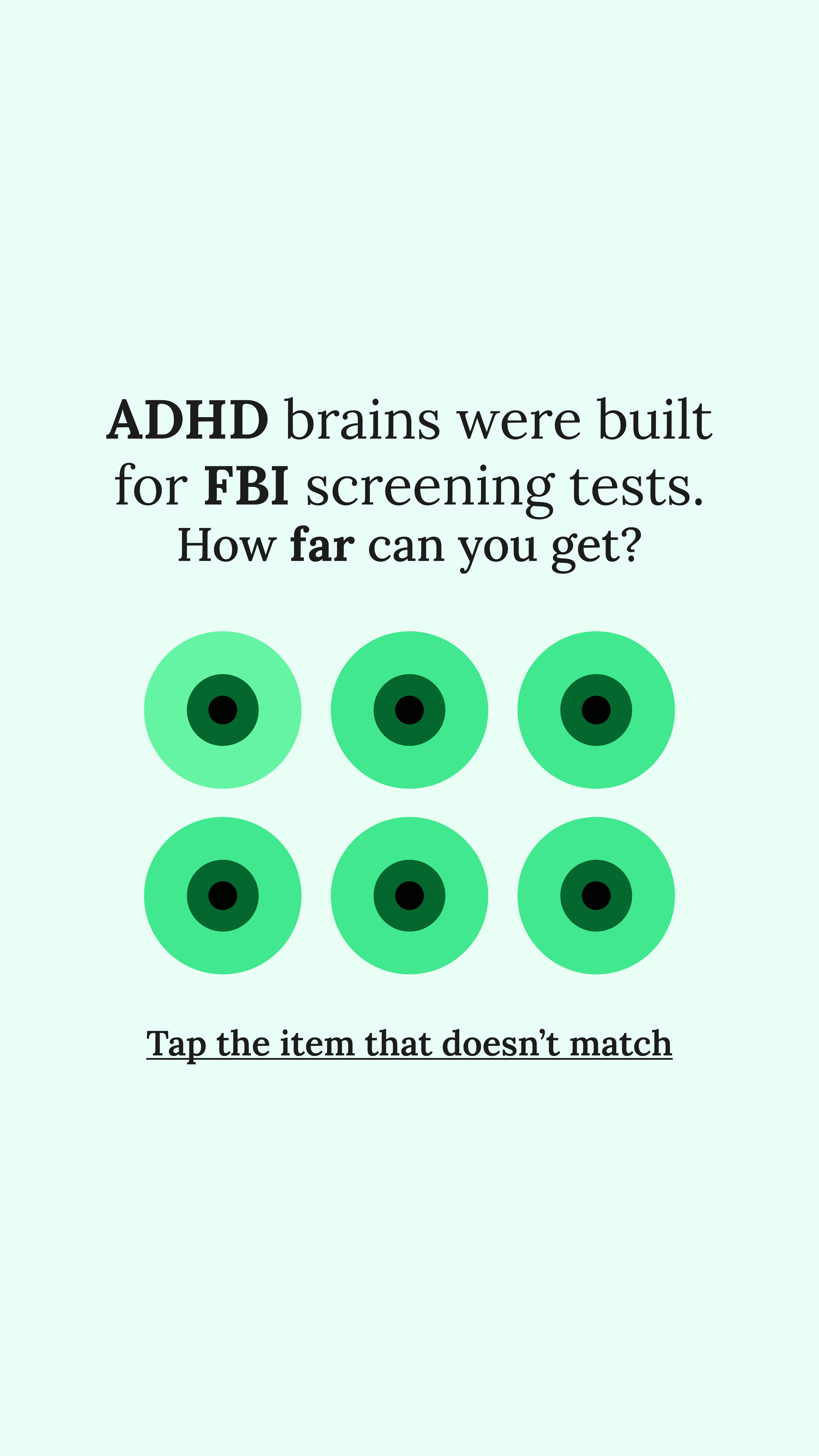 Brain Health Check Facebook ad