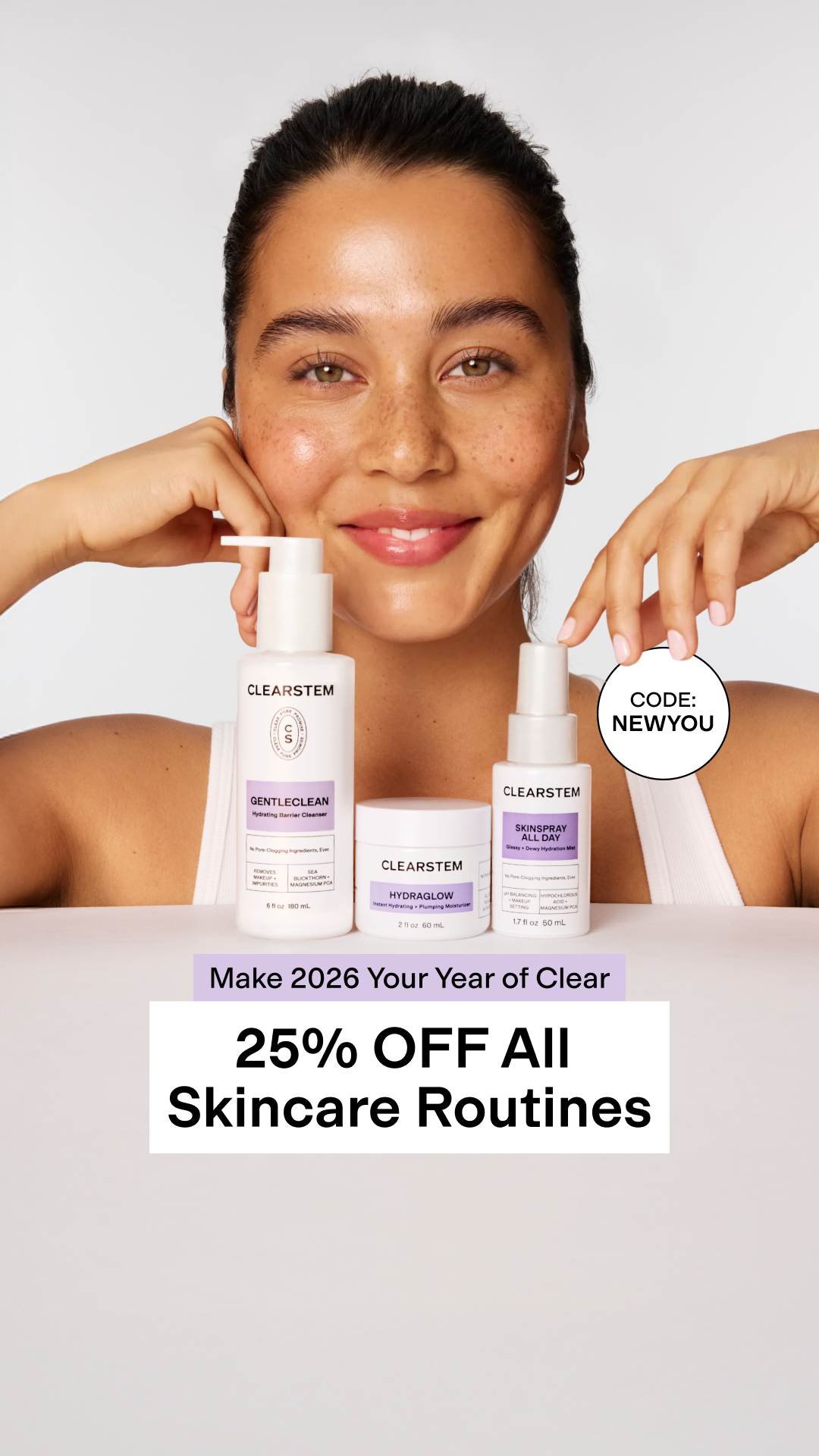 CLEARSTEM Skincare Facebook ad