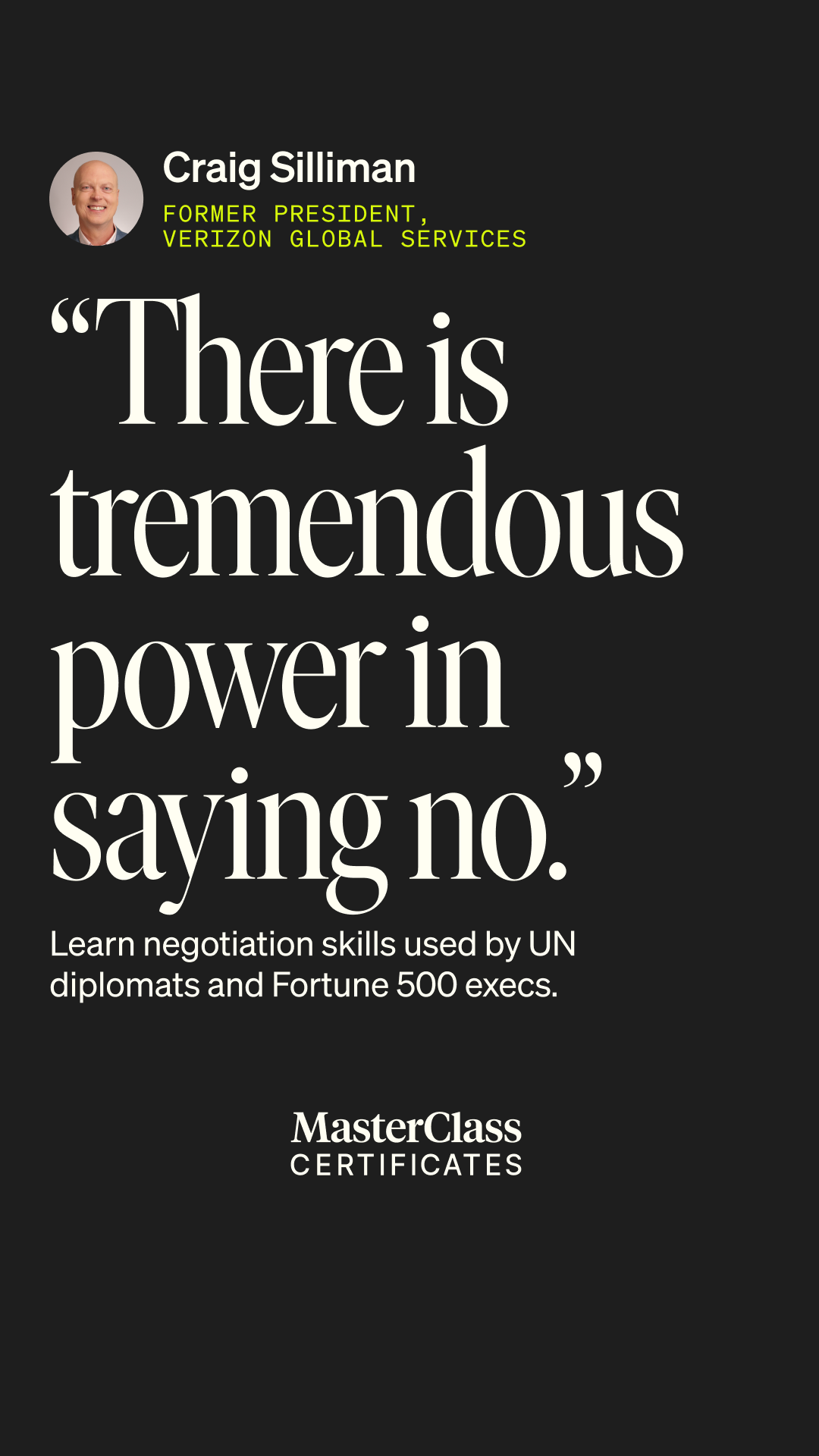 MasterClass Facebook ad