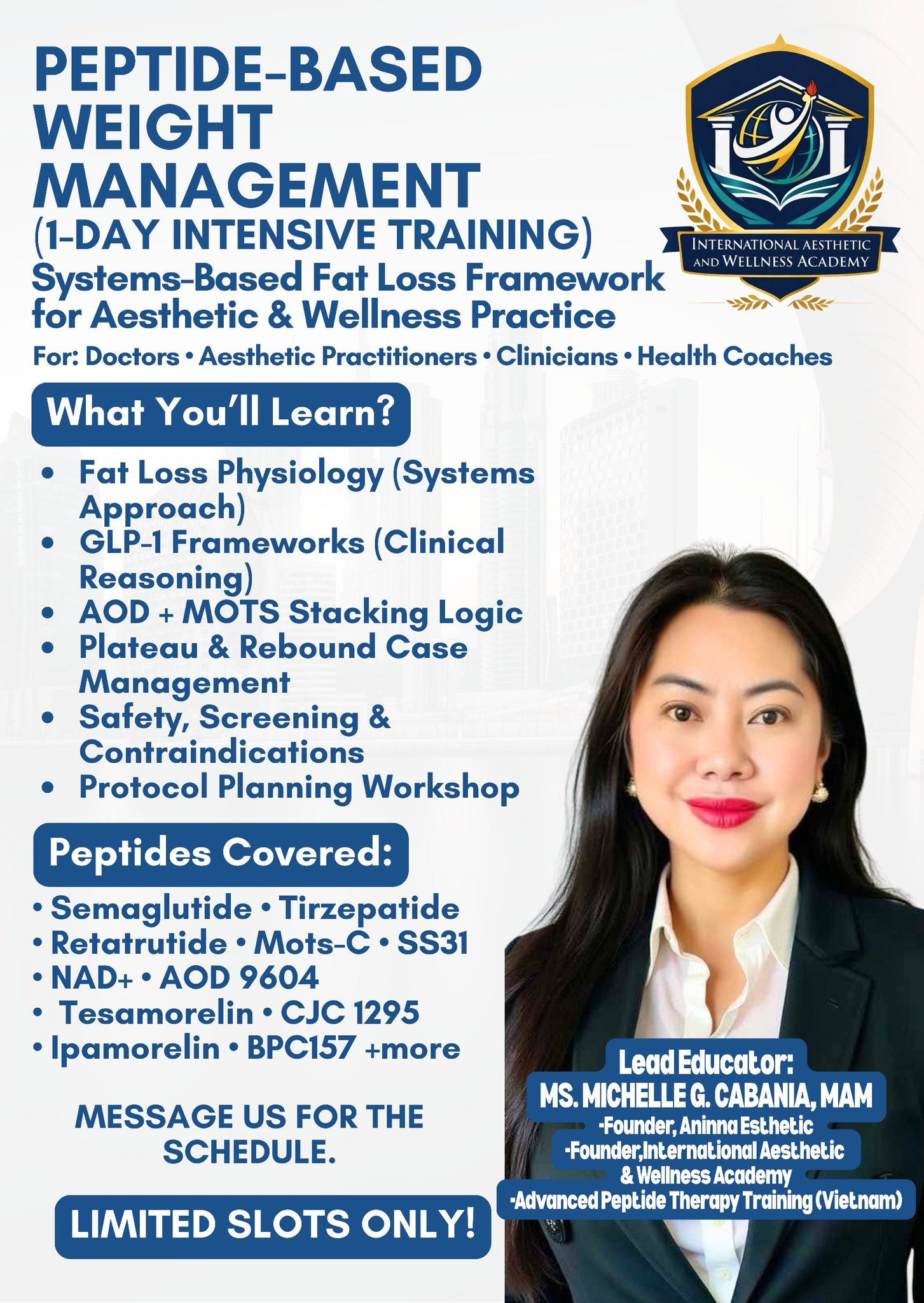 International Aesthetic & Wellness Academy Facebook ad