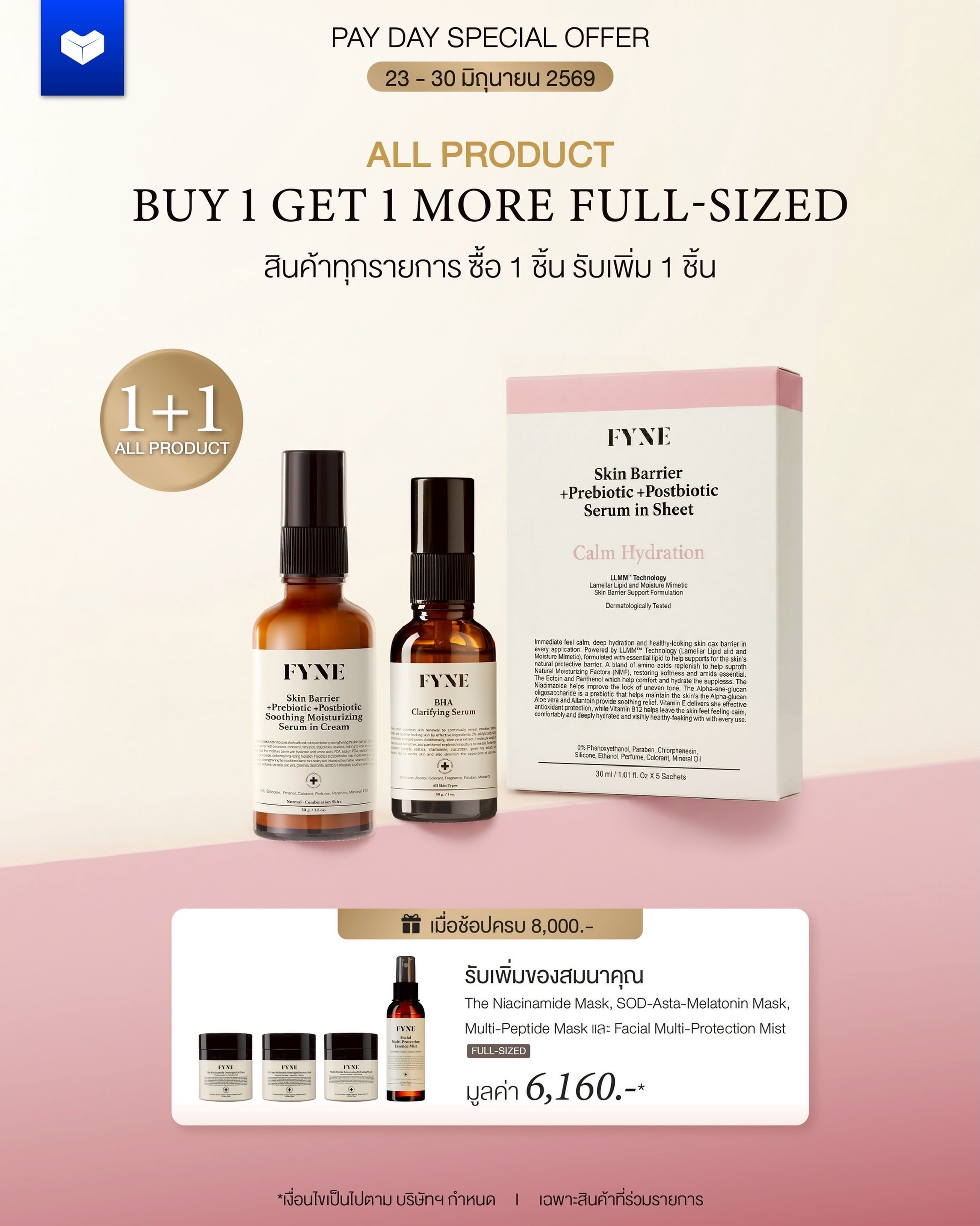 FYNE - ฟายน์ Facebook ad: FYNE ลดสิว ผิวแข็งแรง ให้ลูกค้าคุ้มที่สุดกับโปรสุดท้าย!