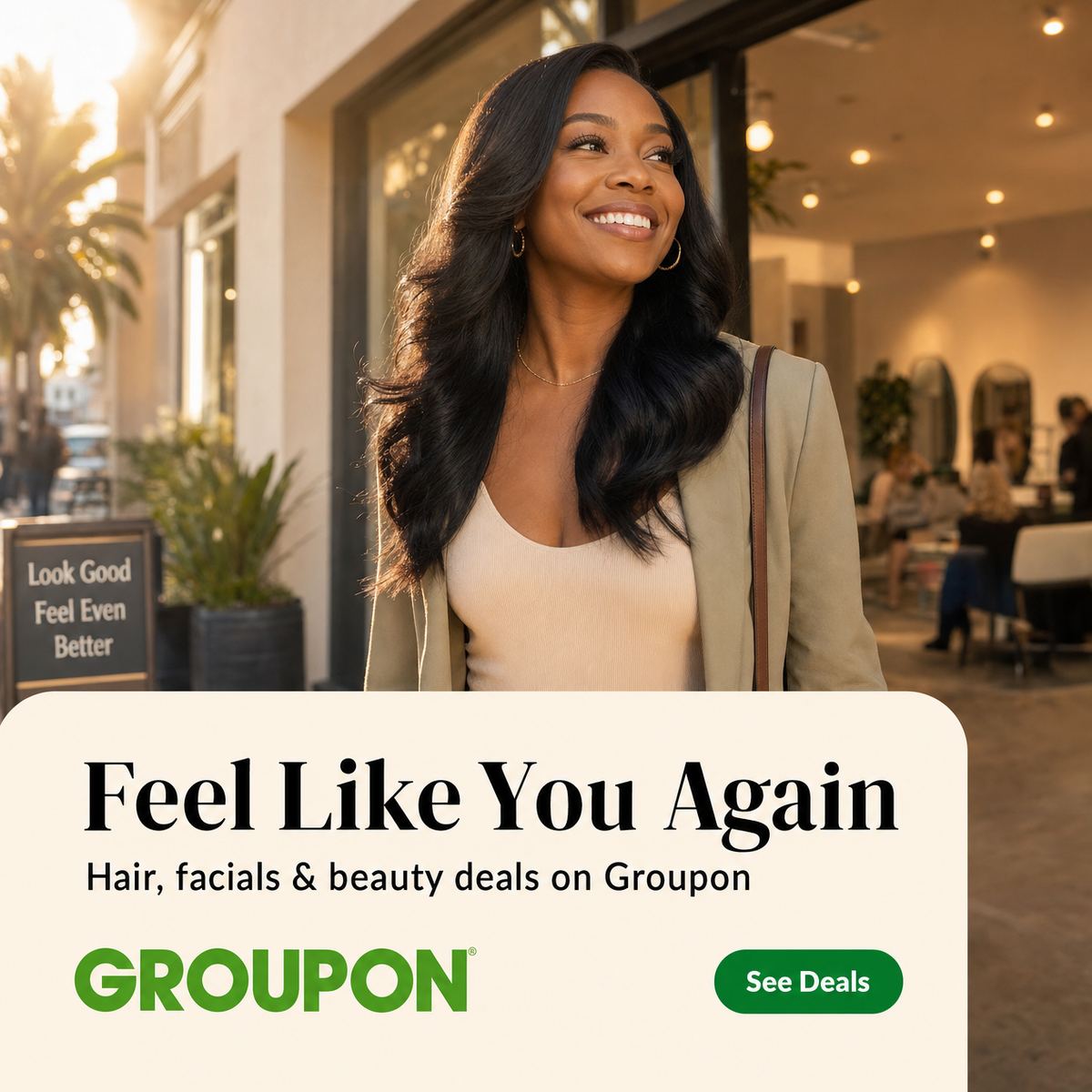 Groupon Facebook ad