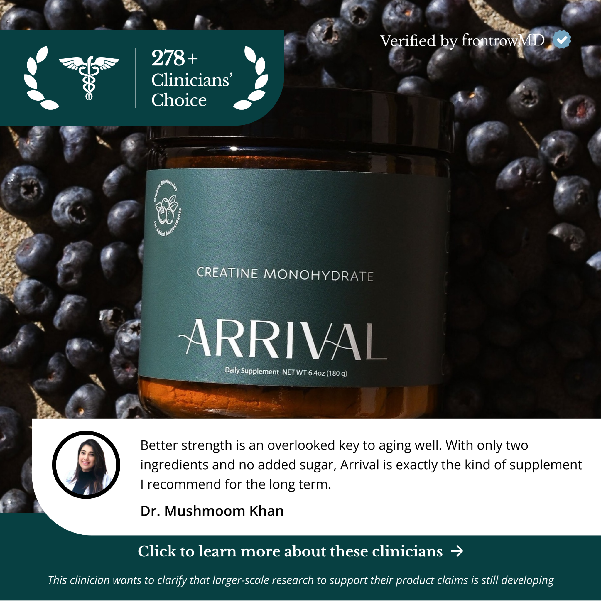Arrival Wellness Facebook ad from Jul 21, 2026