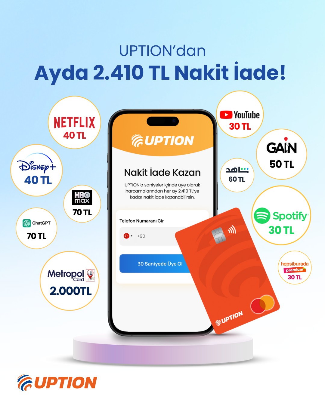 Uption: Para Transferi Facebook ad: UPTION'dan nakit iade kampanyaları yeni yılda da devam…