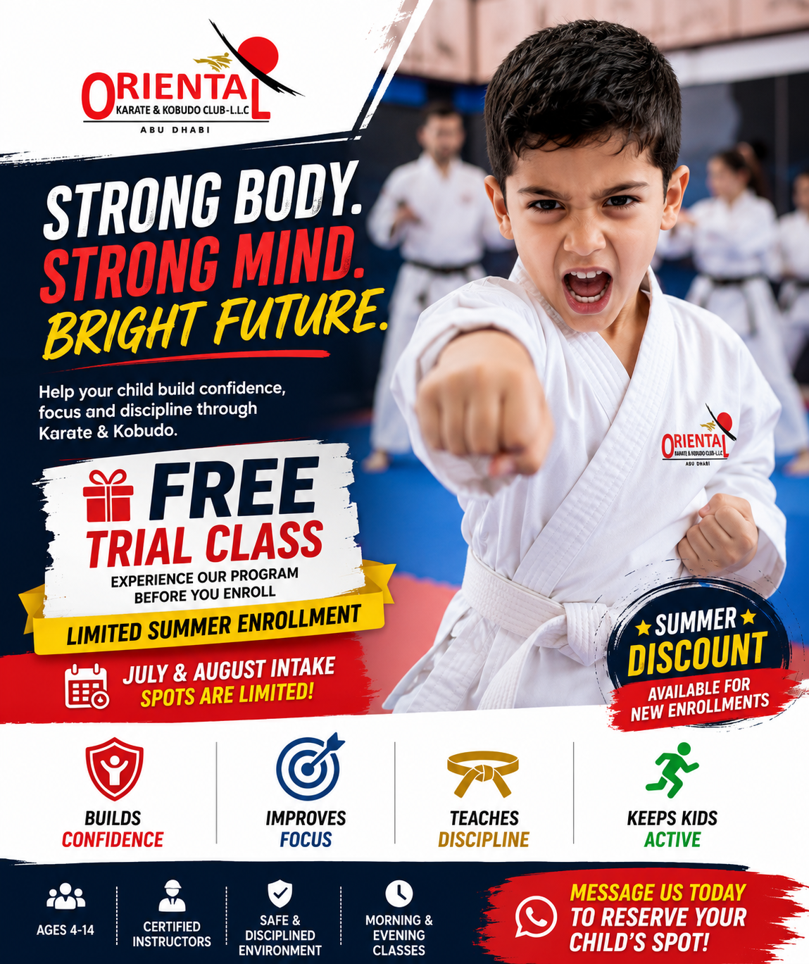 Oriental Karate and Kobudo Club, Abu Dhabi, UAE Facebook ad