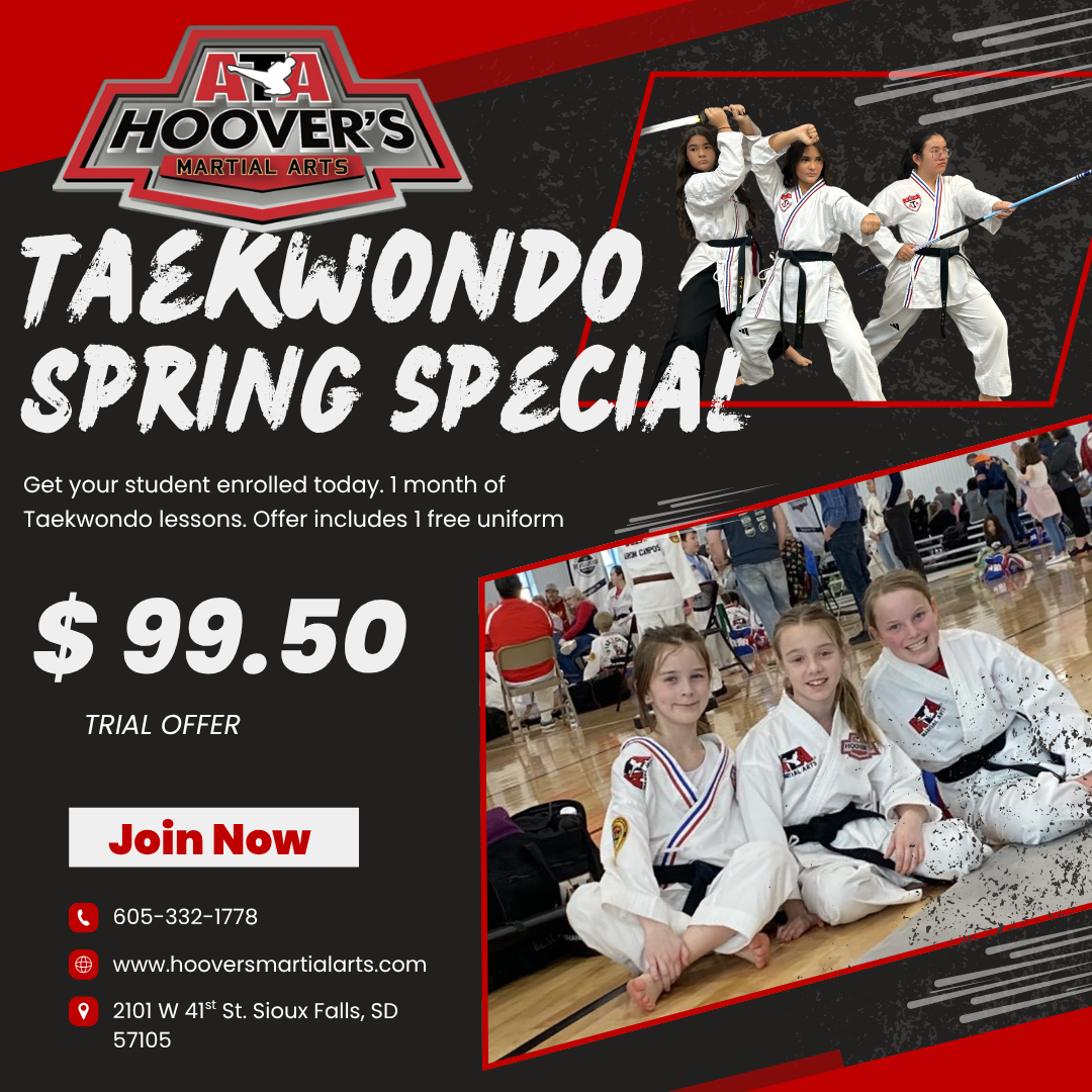 Hoover's Martial Arts Facebook ad from Mar 25, 2026