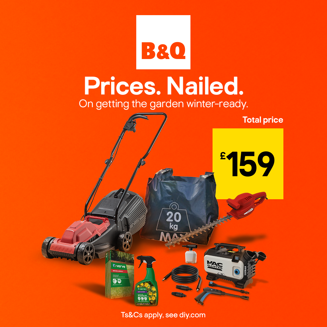 B&Q Facebook ad: Prices Nailed at B&Q