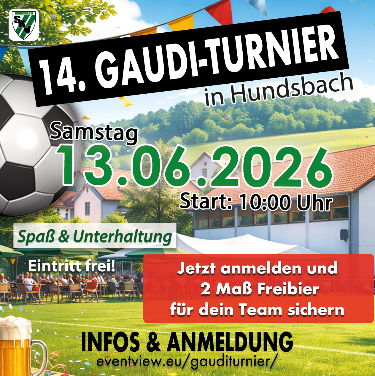 Social Media Ads Facebook ad: 14. Gaudi-Turnier in Hundsbach