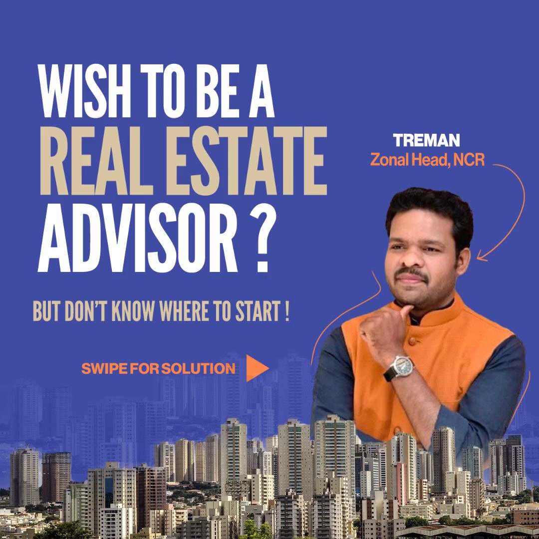 Real Estate Business Consultancy Facebook ad: Wish to be a Real Estate Advisor?