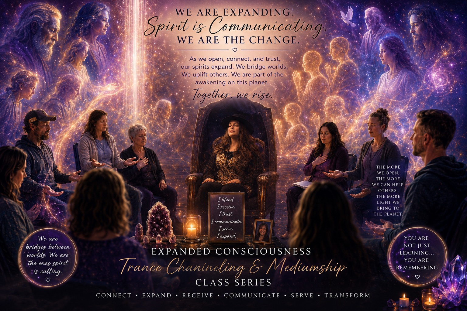 Kathy Thurston Body Mind Spirit Center Facebook ad: Trance Mediumship & Higher Consciousness Development…