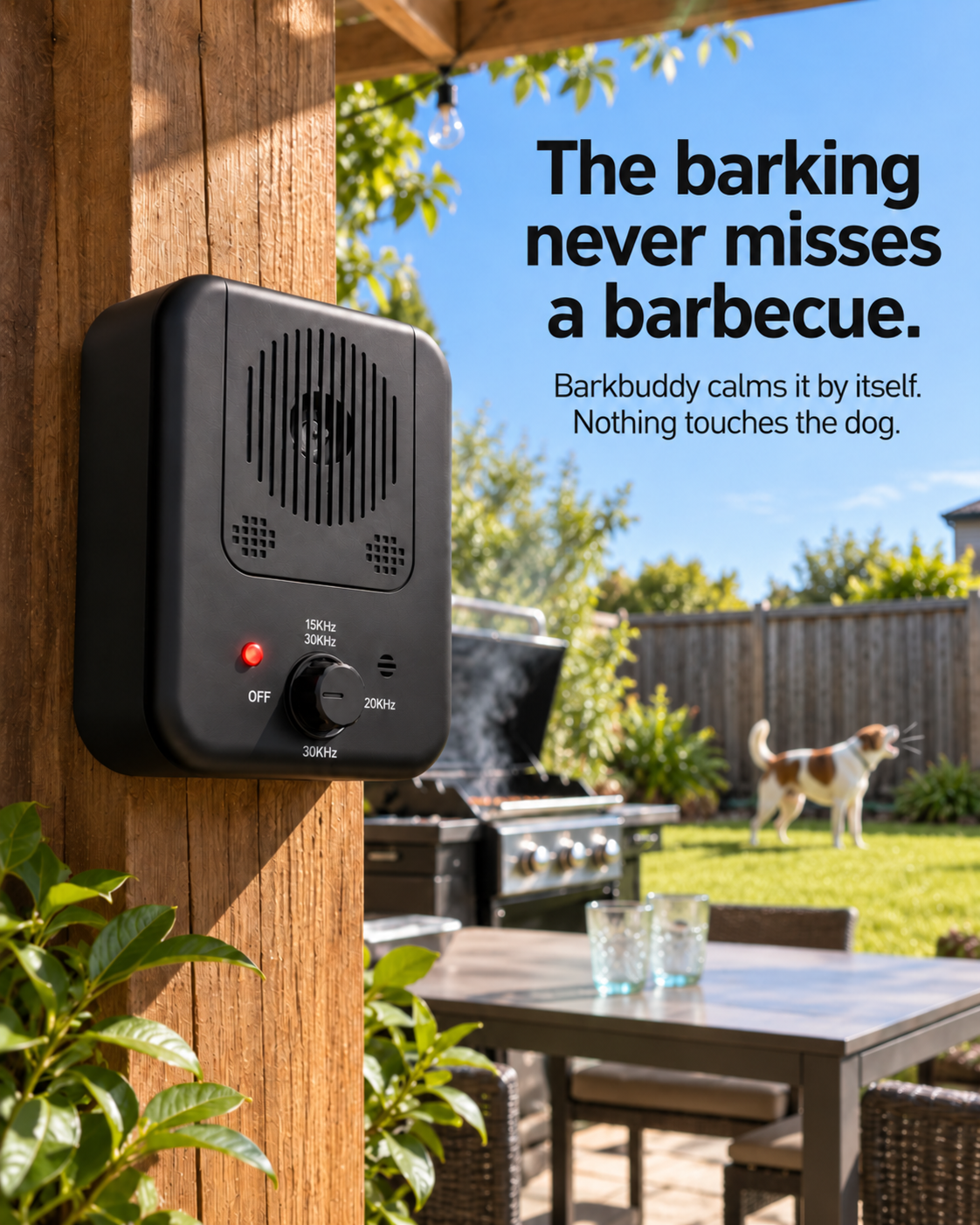 Canine Corner Australia Facebook ad: Host the barbecue, not the barking