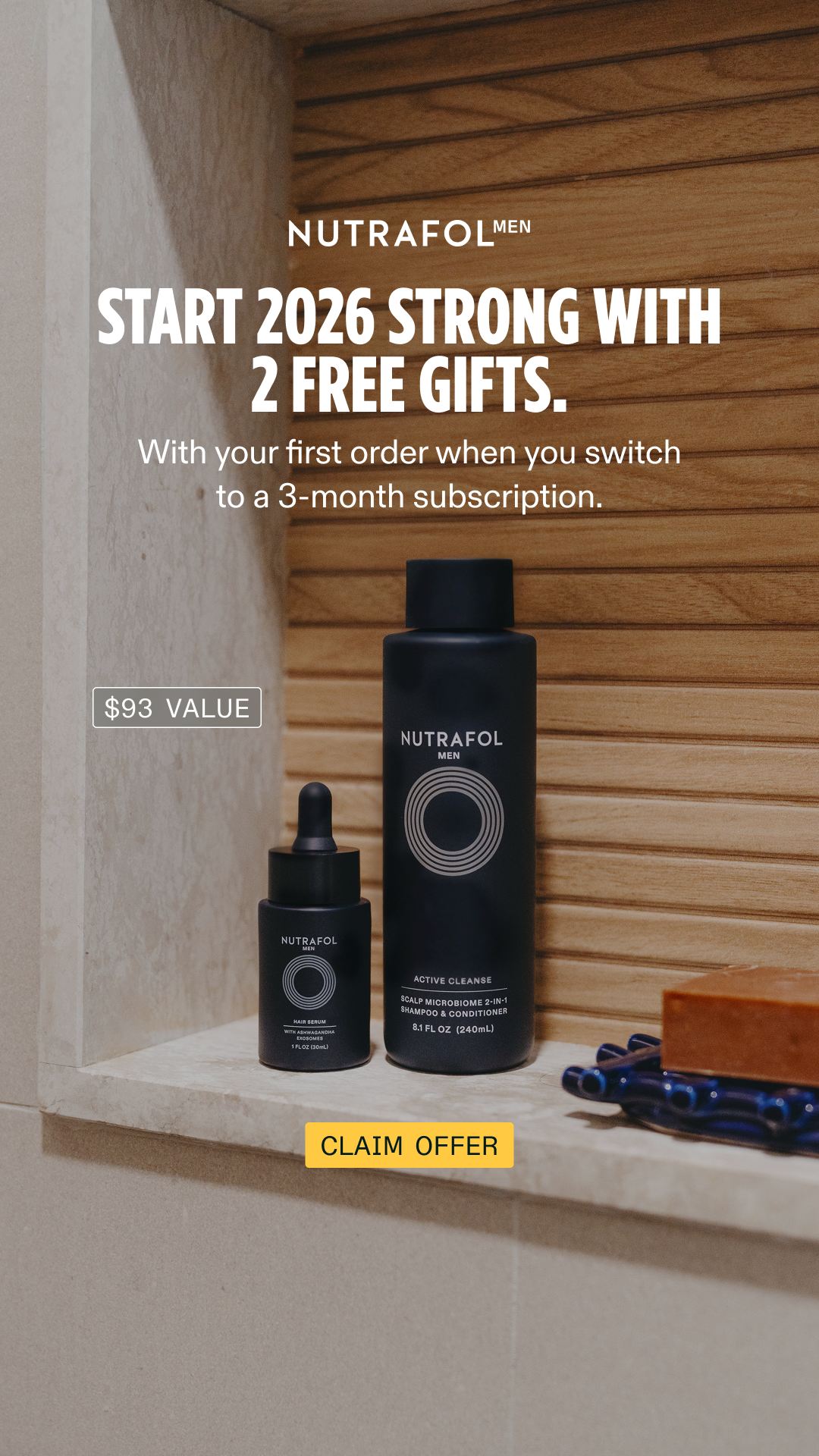 Nutrafol Men Facebook ad