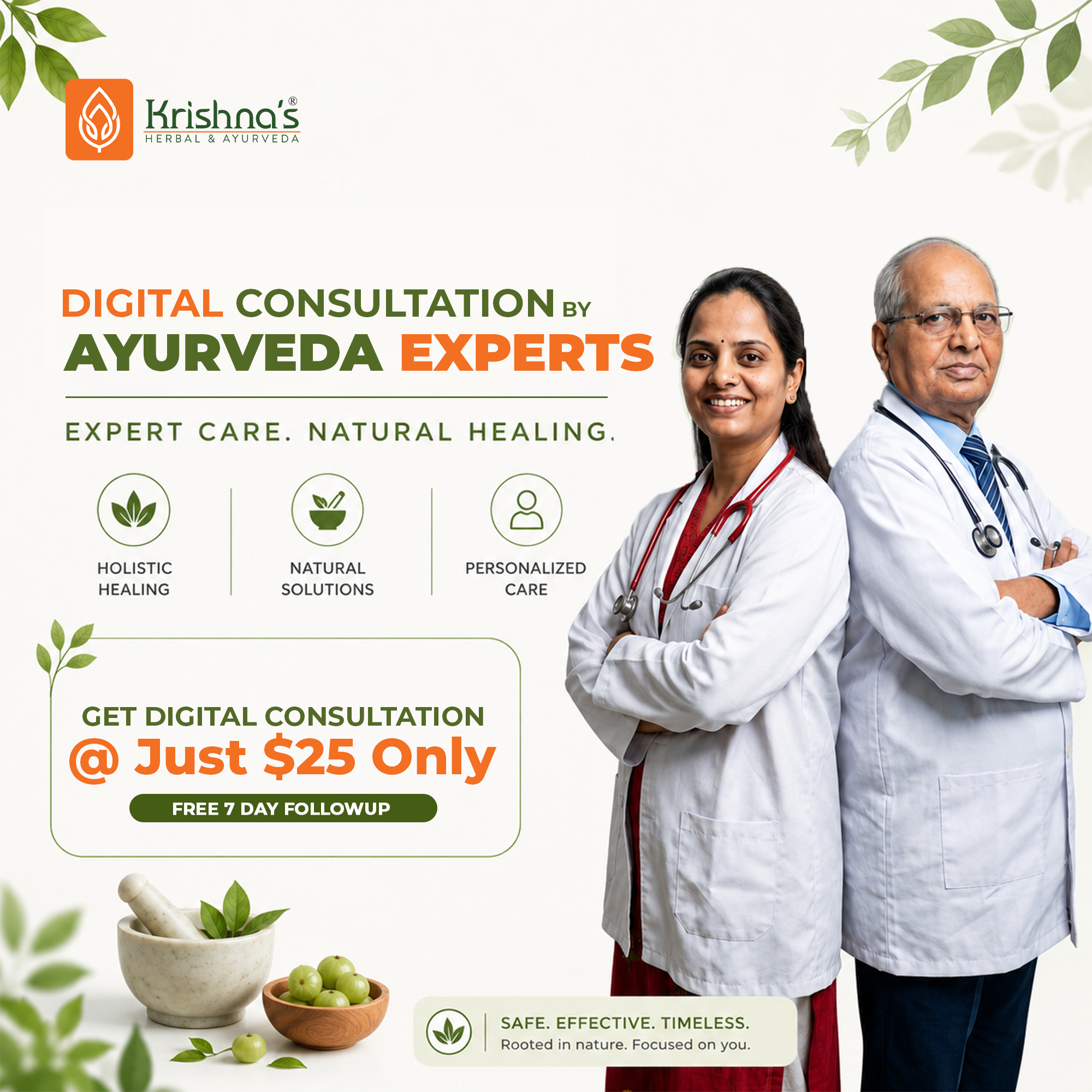 Krishna's Herbal & Ayurveda Facebook ad