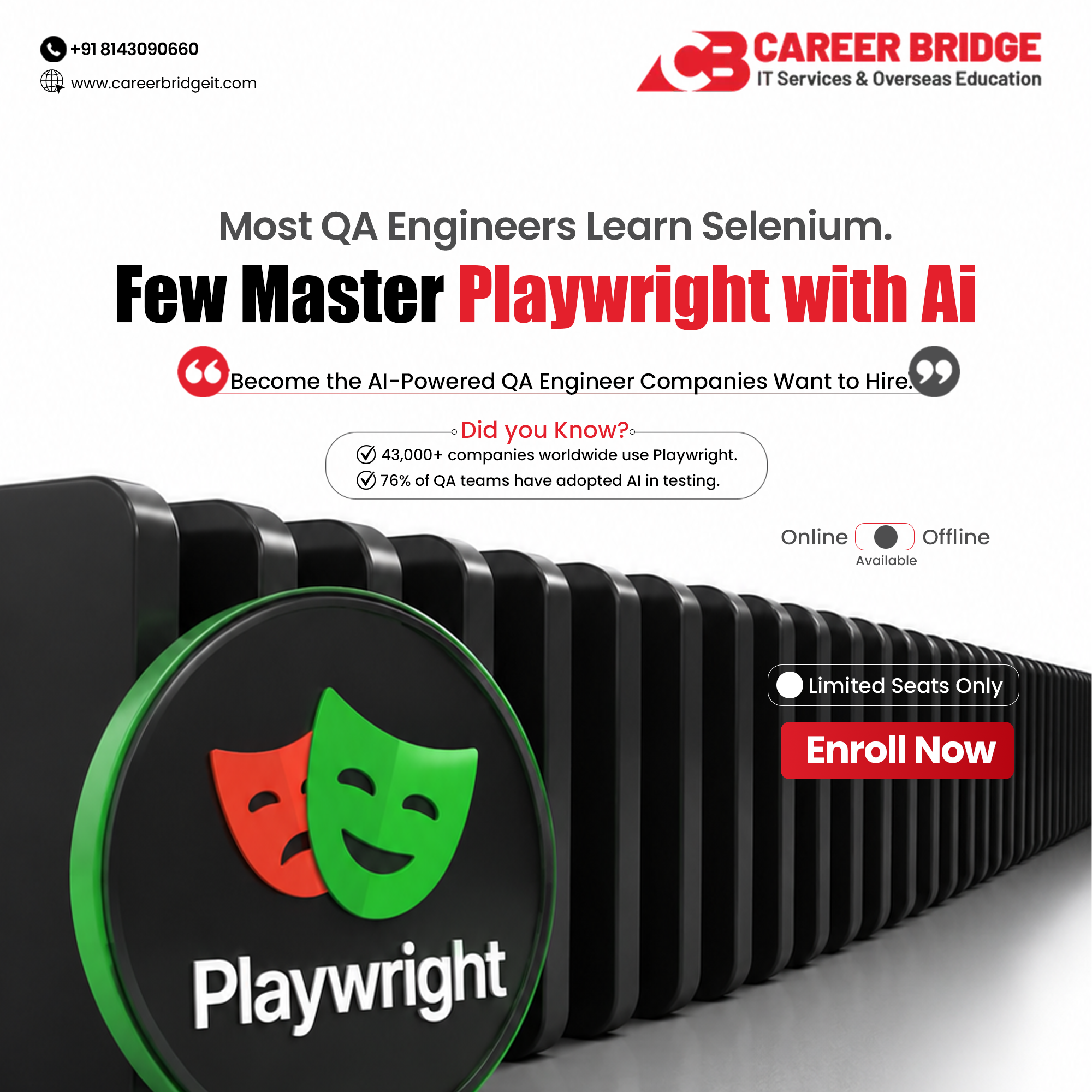 Career Bridge It Services And Overseas Education Facebook ad from Jul 31, 2026