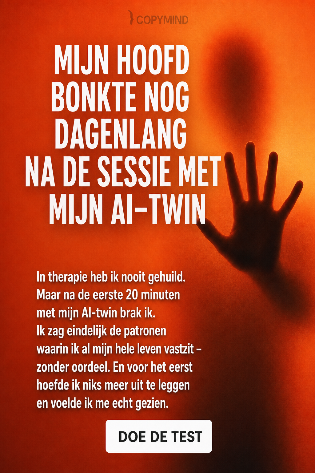 Sir George J. Miklos from Copymind Facebook ad: Je AI-kopie zal je niet veroordelen!