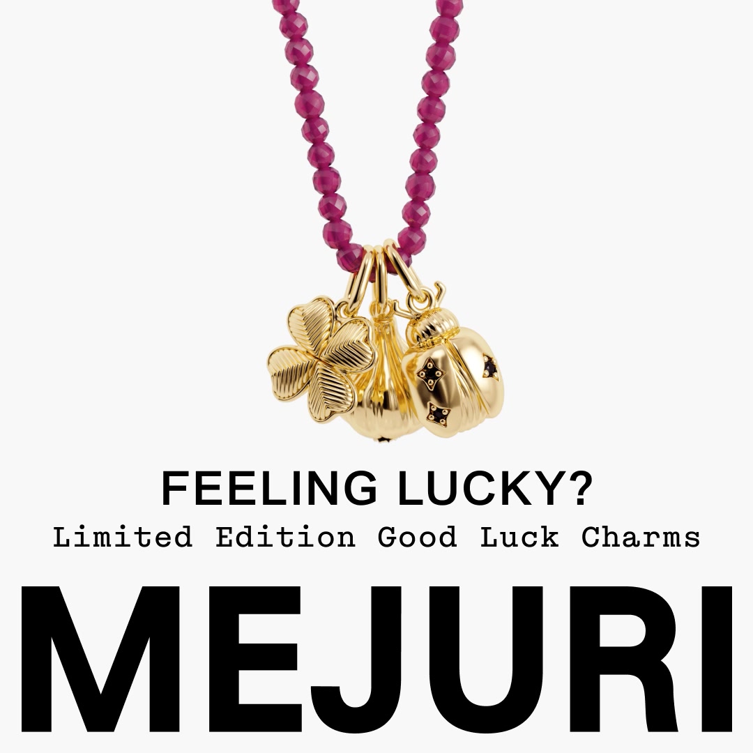 Mejuri Facebook ad: Shop Good Luck Charms