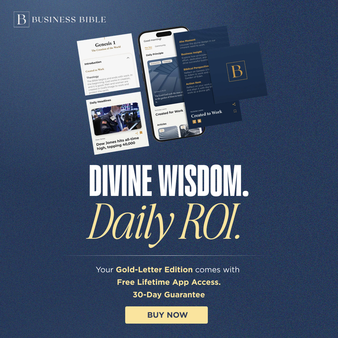 Business Bible Facebook ad: The business plan hidden in Scripture