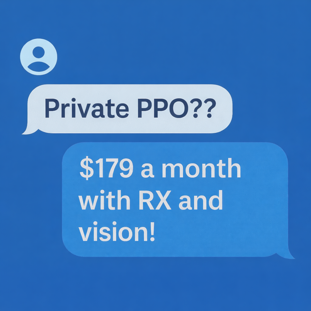 PPO Health Coverage Facebook ad
