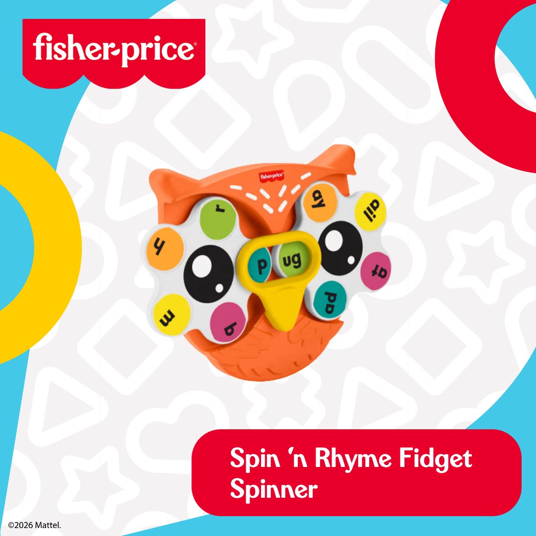 Fisher-Price Facebook ad: Keep those busy little fingers happily spinning!