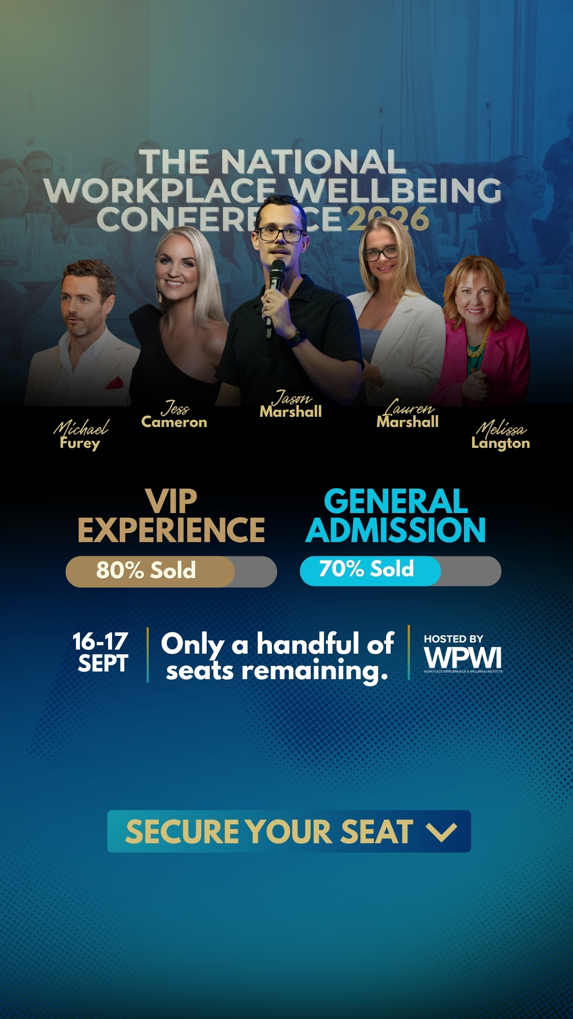 Workplace Performance and Wellbeing Institute Facebook ad from Aug 9, 2026
