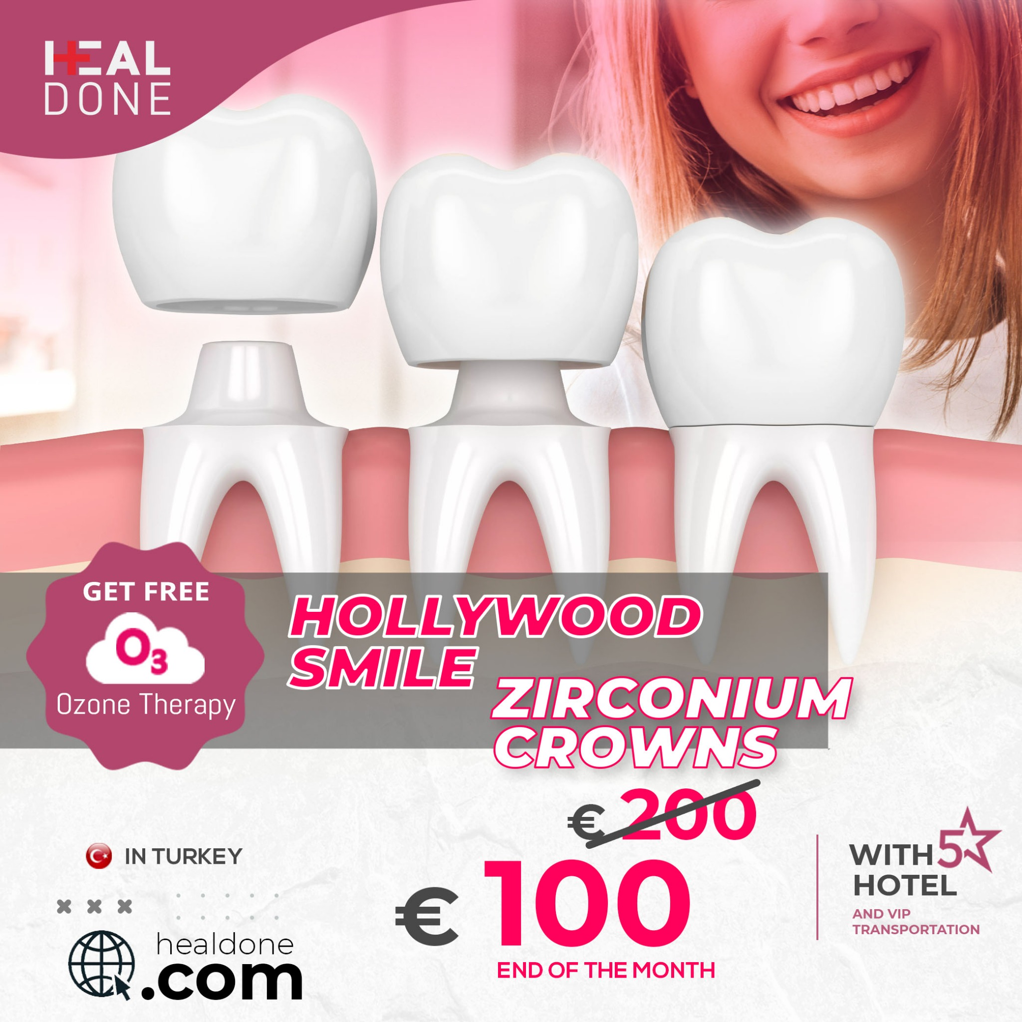 Healdone Facebook ad: Hollywood Smile In Turkey