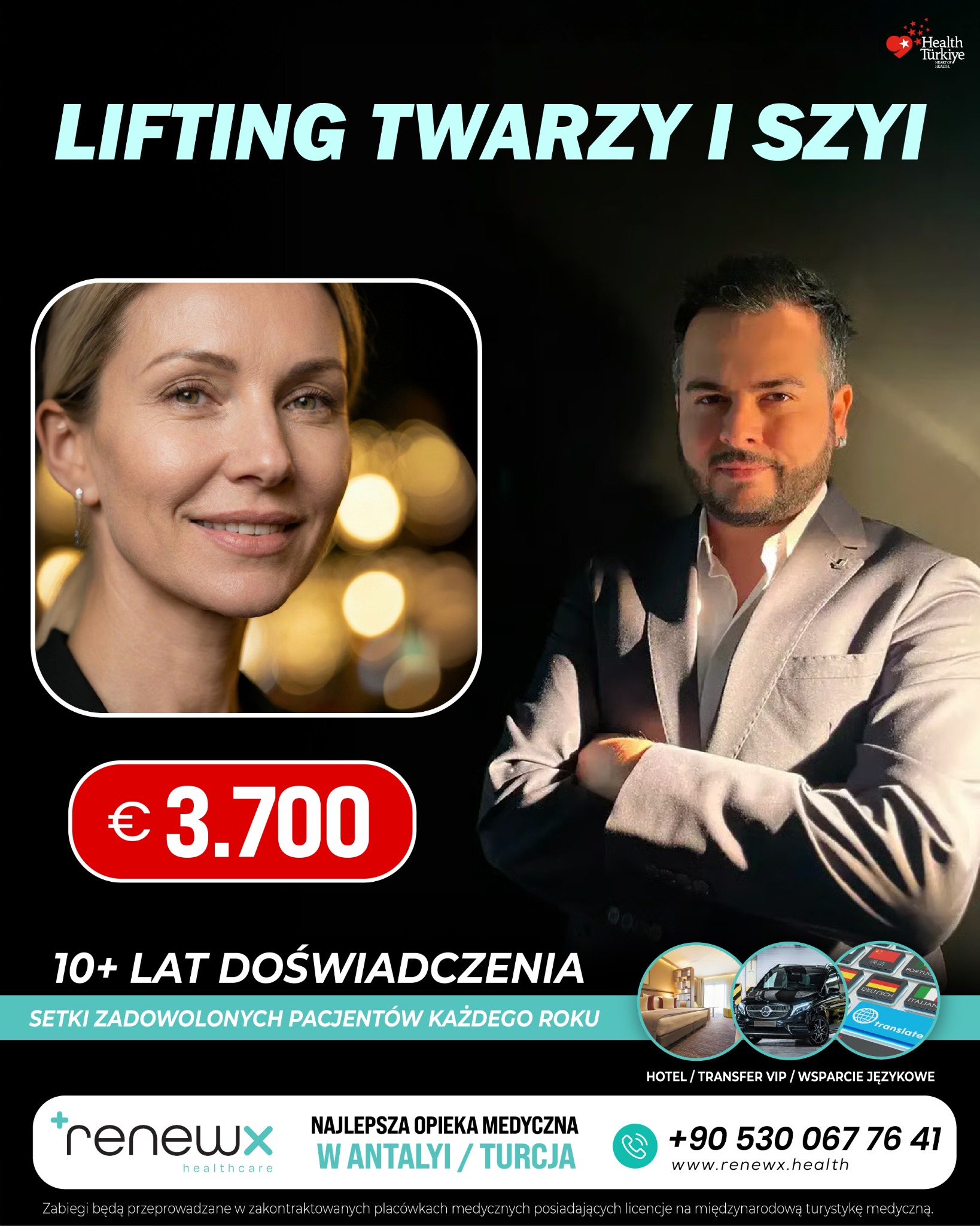RenewX Health Facebook ad: Najlepsze Usługi Medyczne Turcja / Antalya