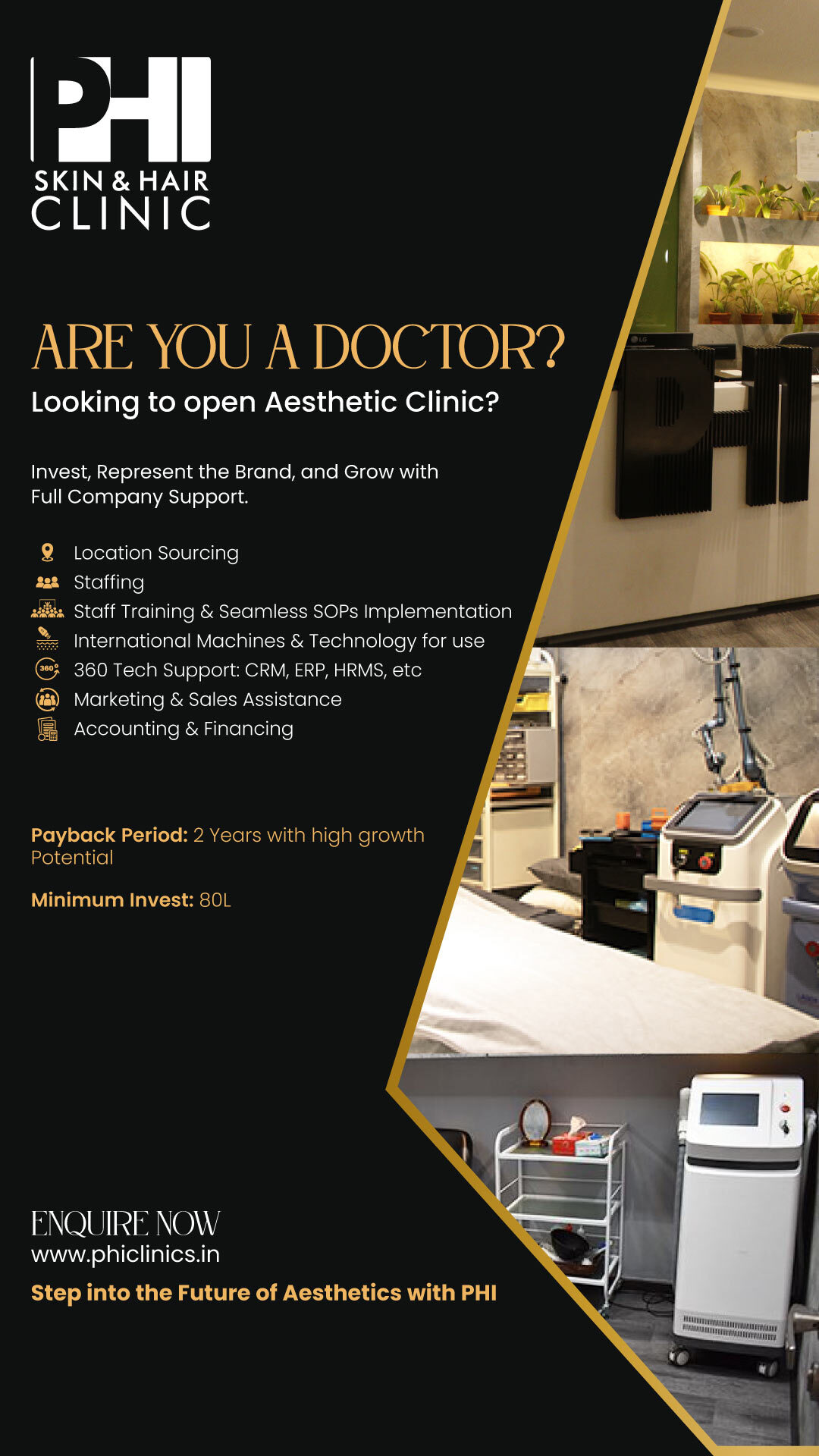 PHI Clinic Facebook ad from Feb 23, 2026