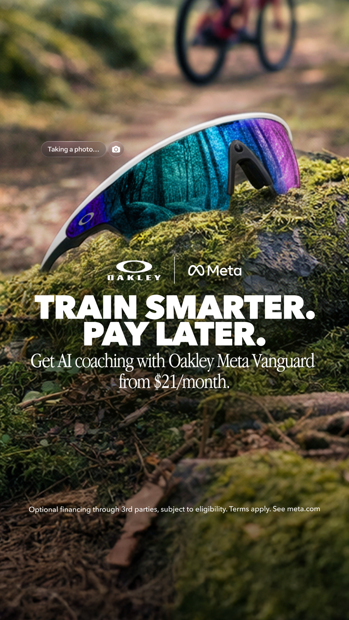 Oakley Meta Facebook ad