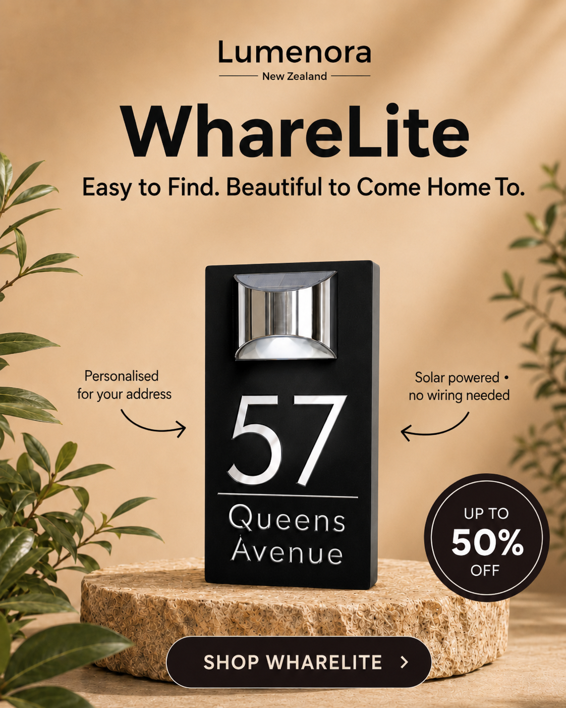 Lumenora.co.nz Facebook ad