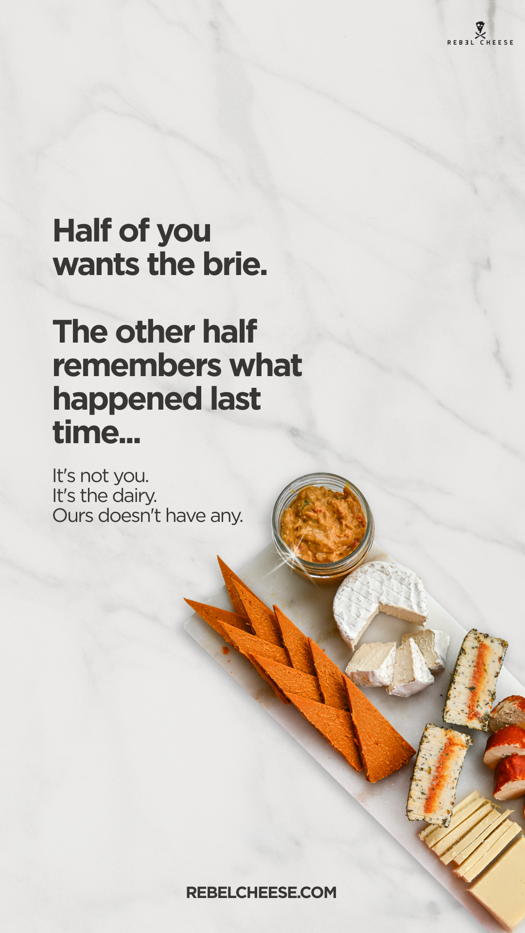 Rebel Cheese Facebook ad