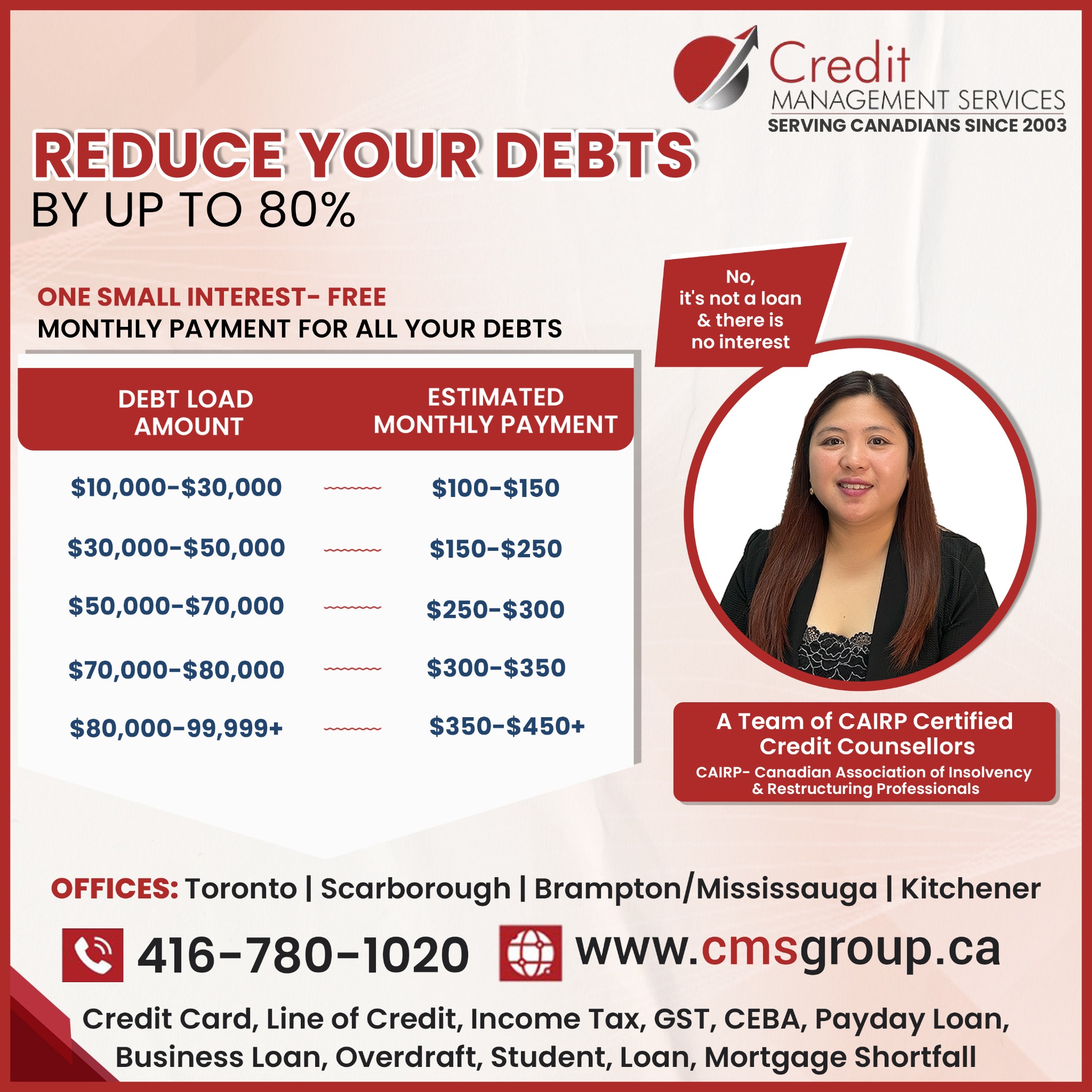 Credit Management Services - cmsgroup.ca Facebook ad