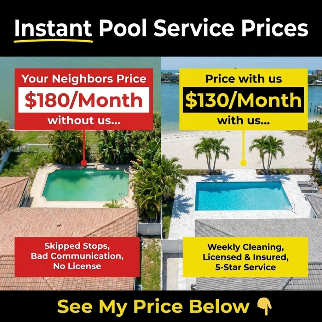 Clear Waters Pool Care Facebook ad: See My Price