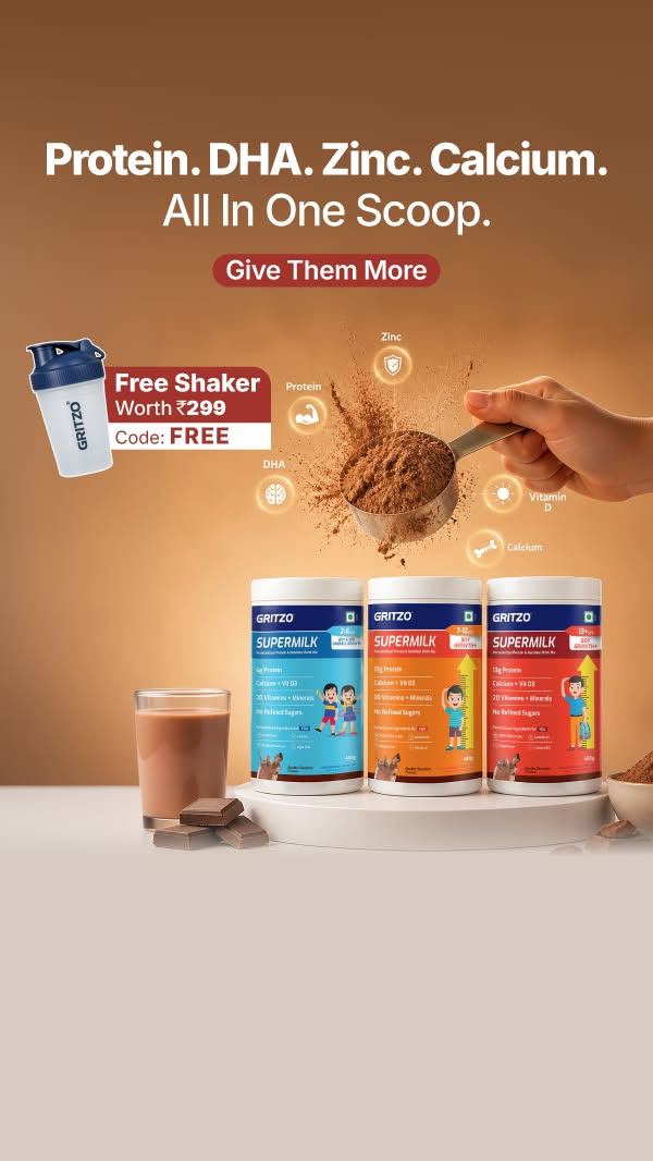 Gritzo - Personalized Nutrition For Your Child Facebook ad: Offer Valid For New Users Only