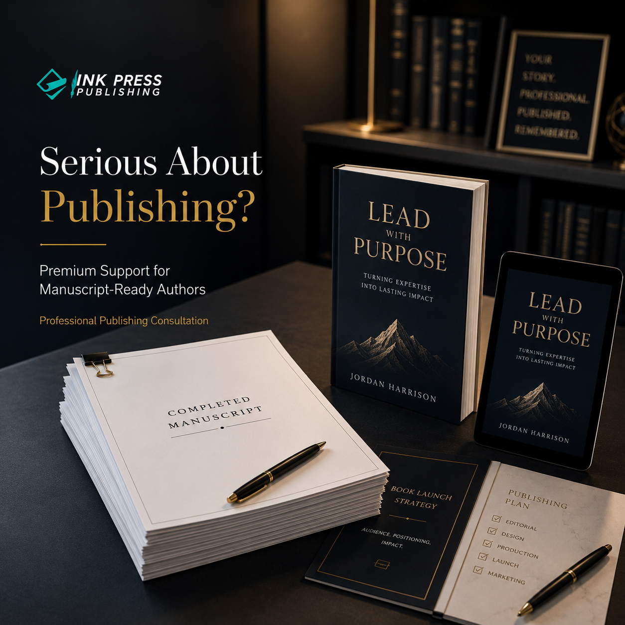 Ink Press Publishing Facebook ad: Serious About Publishing?