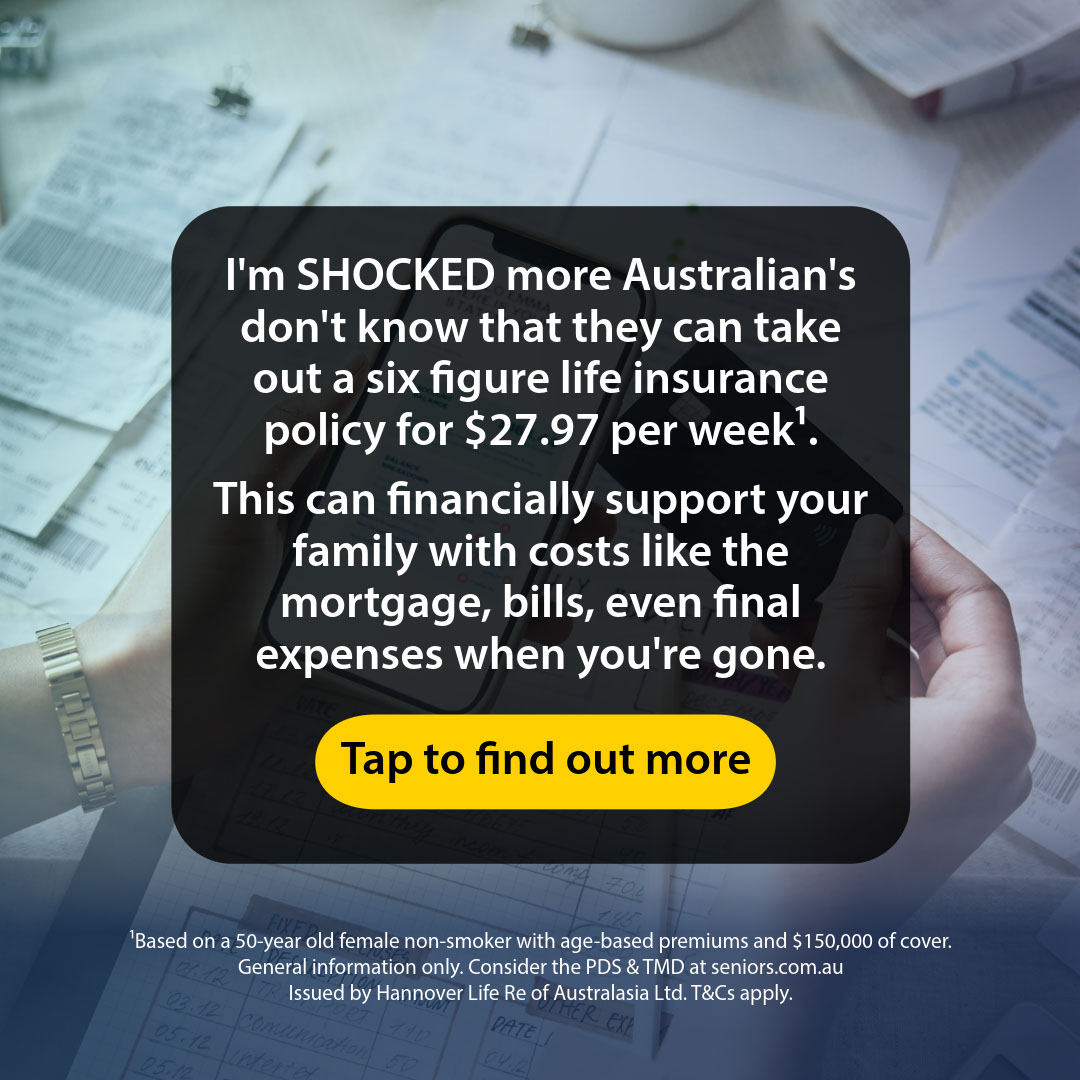 Australian Seniors Insurance Agency Facebook ad