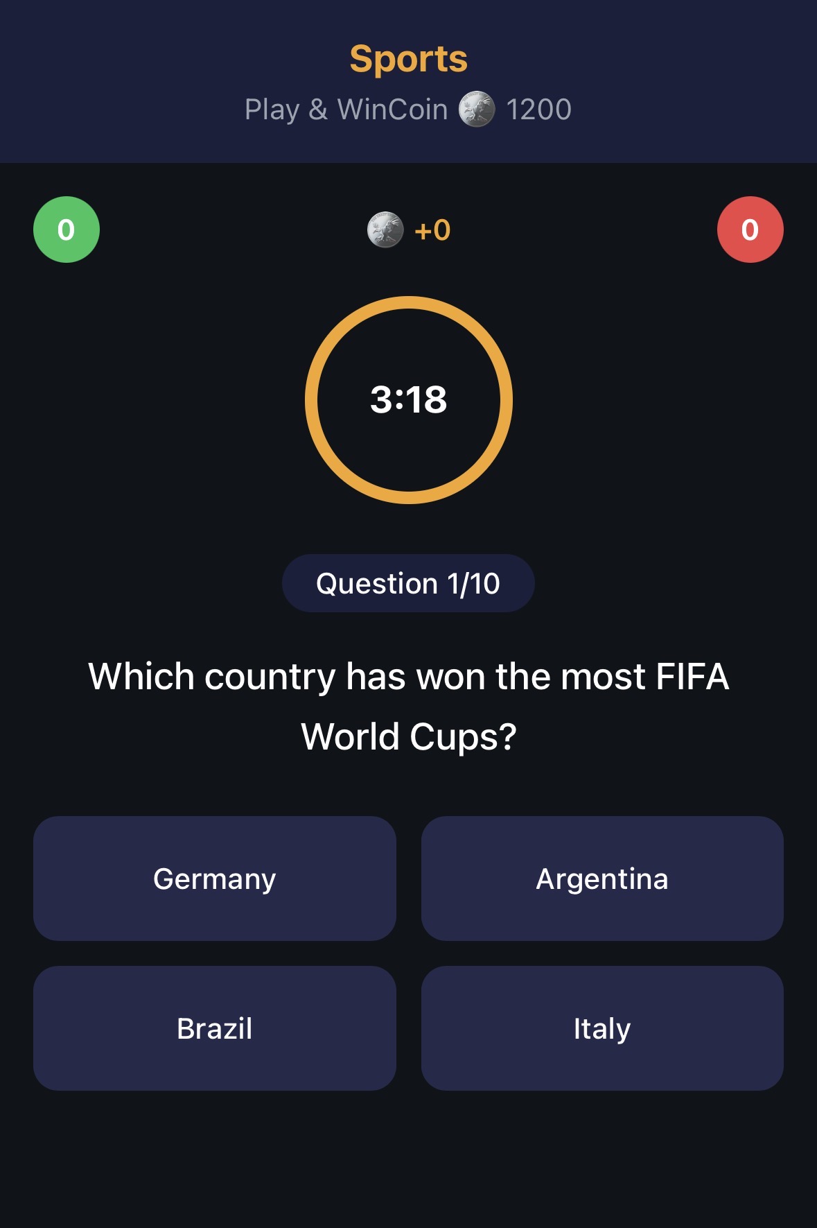 Quick Picks Facebook ad: PlaytimeQuiz - Play Quiz & Win Coins